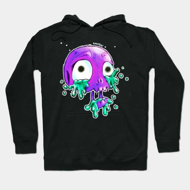 Skull Puke Hoodie by ControllerGeek